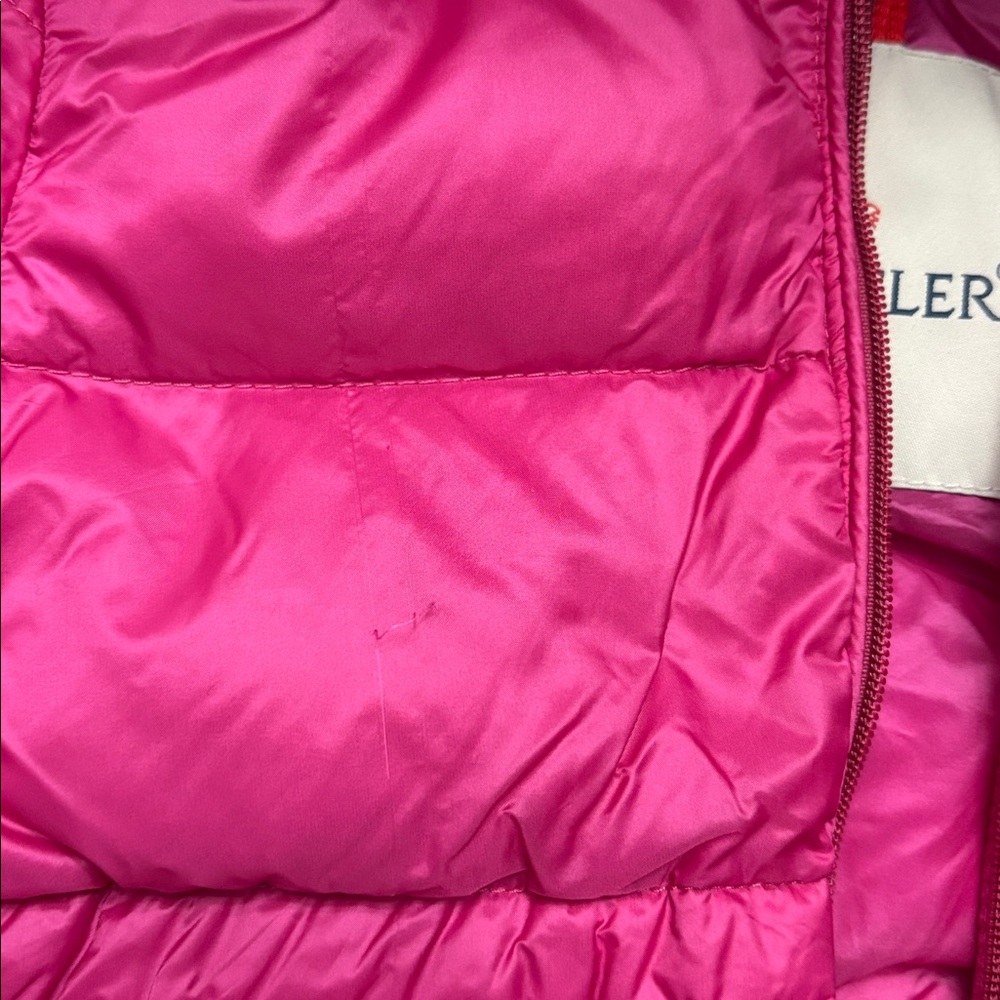 Moncler ATLANTIQUE GUIBOTTO Fuchsia Puffer Jacket 12-18 months - Picture 16 of 17